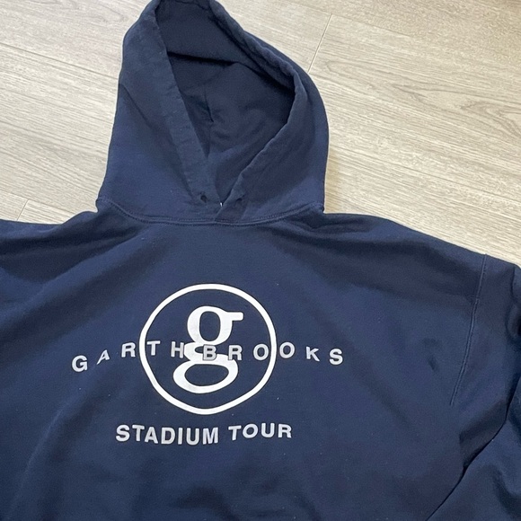 Garth Brooks Hoodie XL - Stadium Tour Edition (can be unisex) Navy Blue - Picture 5 of 6